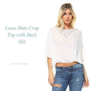 A3 Flying Tomato Bohemian Oversized Crop Top Mediu